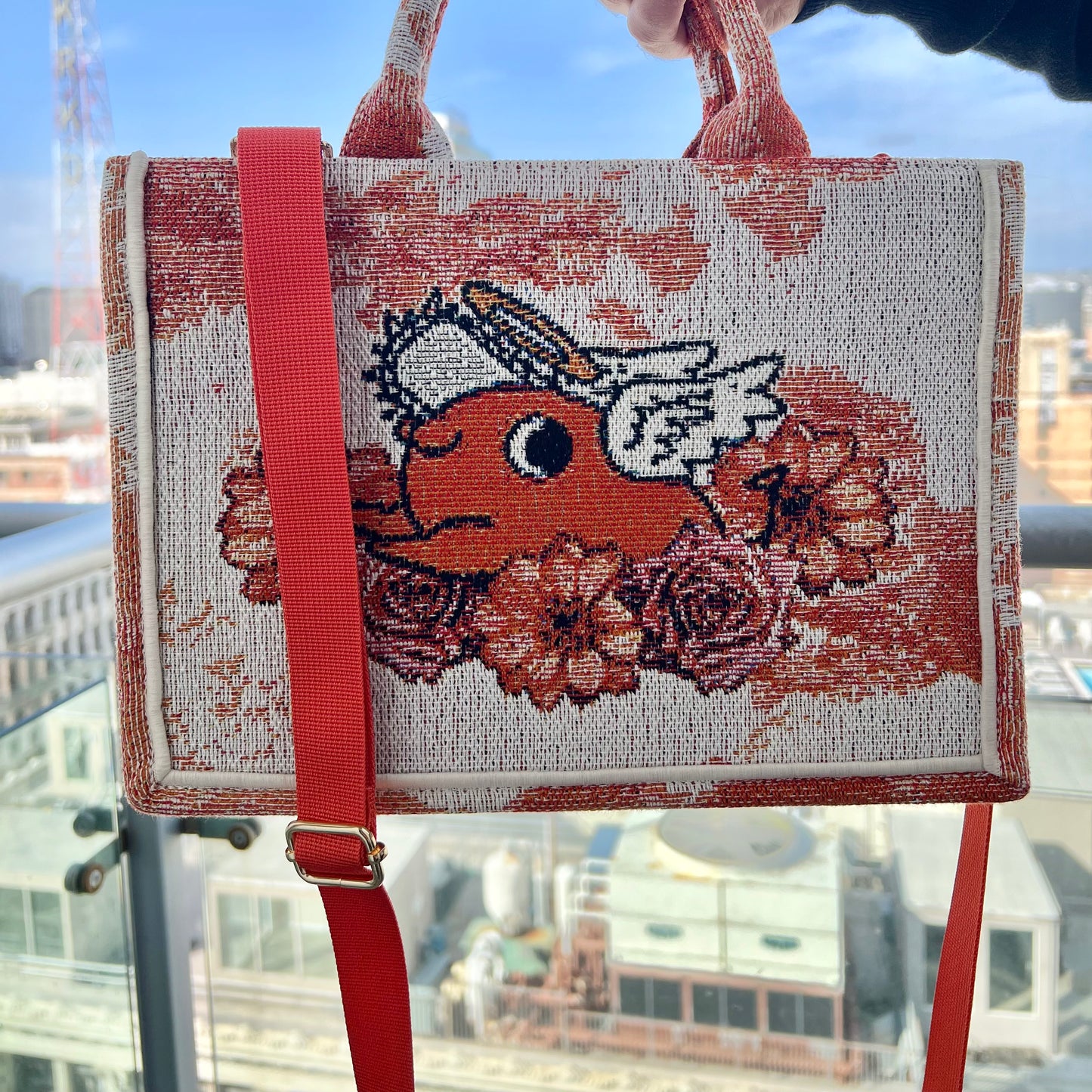 Pochi Jacquard Bag w/ Strap